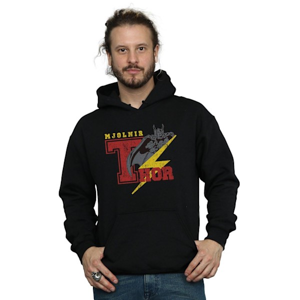 Marvel Herr Thor Mjolnir Hoodie XL Svart Black XL