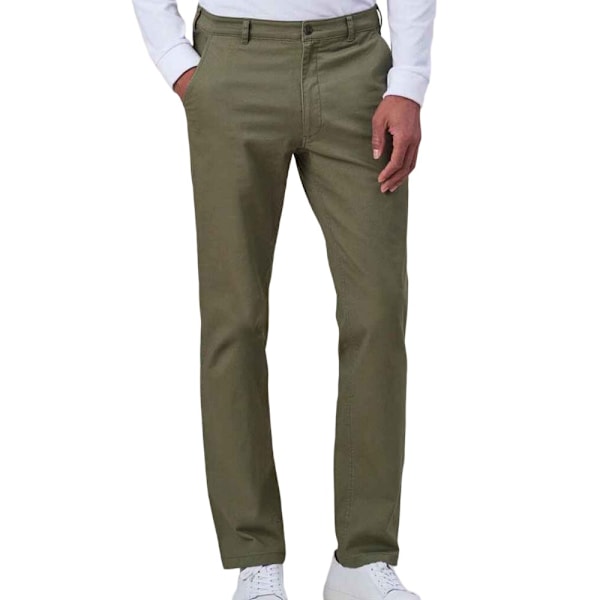 Brook Taverner Miami Slim Chinos 36L Olivgrön Olive Green 36L