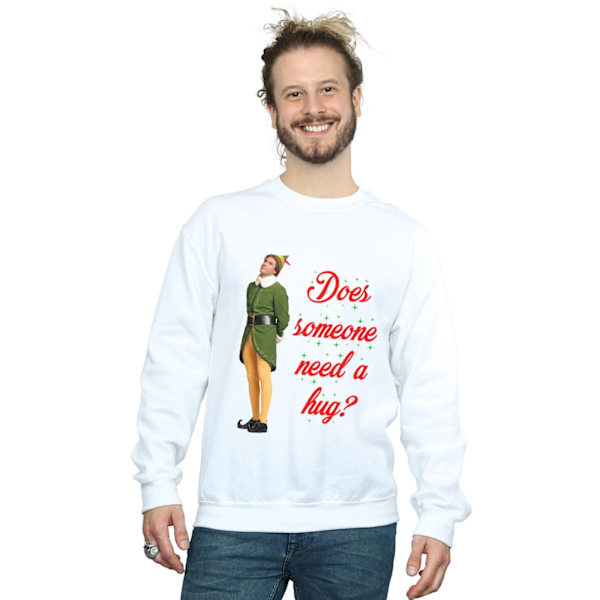 Elf Herr Hug Buddy Sweatshirt 3XL Vit White 3XL