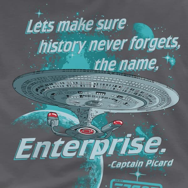 Star Trek Herr Never Forget T-Shirt S Kolgrå Charcoal S