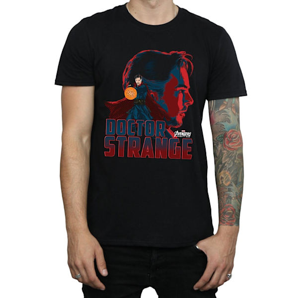 Avengers Infinity War Herr Doctor Strange Bomull T-shirt XL Svart Black XL