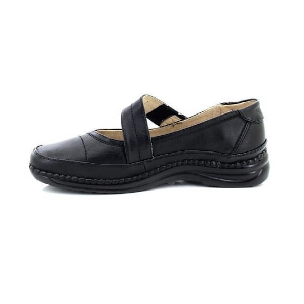 Boulevard Dam/Dam Extra Wide EEE Fitting Mary Jane Skor Black 6 UK