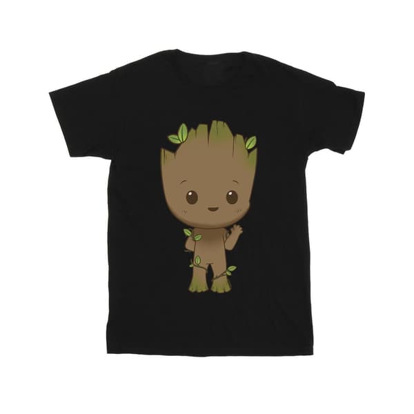 Marvel Herr I Am Groot Chibi Wave Pose T-Shirt M Marinblå Navy Blue M