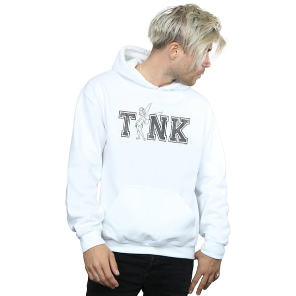 Disney Herr Tinker Bell Collegiate Tink Hoodie S Vit White S