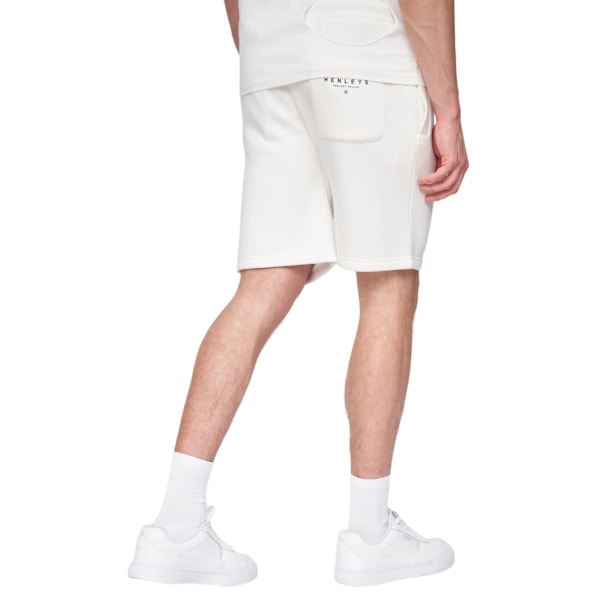 Henleys Mens Aitchen Sweat Shorts L R White White L R