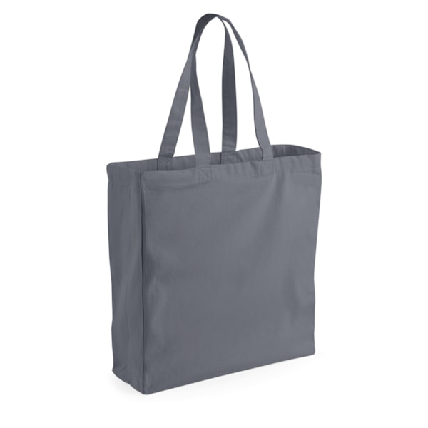 Westford Mill Classic Canvas Shopper One Size Graphite Grey Graphite Grey One Size