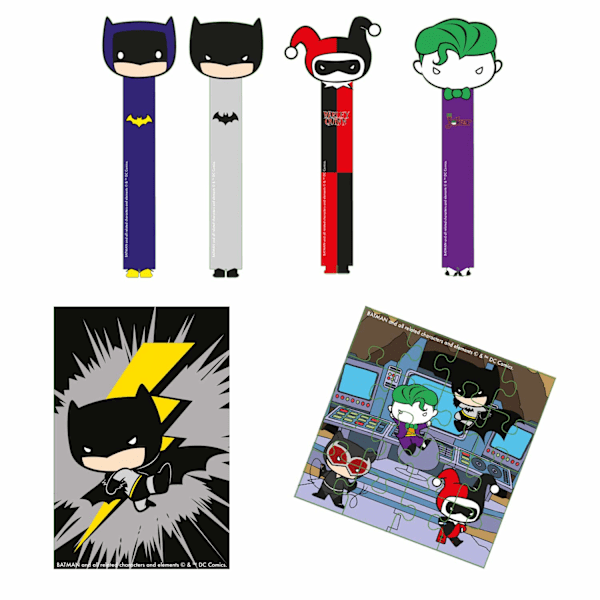 Batman The Joker Party Favours Set (Förpackning om 24) One Size Multicoloured Multicoloured One Size