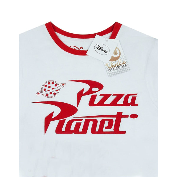 Toy Story Herr Ringer Pizza Planet T-Shirt XXL Vit/Röd White/Red XXL
