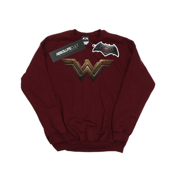 DC Comics Girls Wonder Woman Logo Sweatshirt 12-13 år Burgun Burgundy 12-13 Years