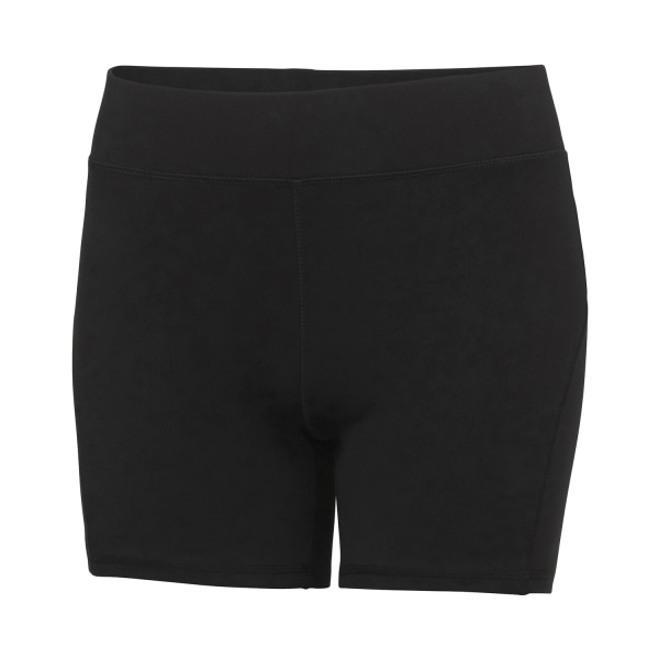 AWDis Coola Träningsshorts för kvinnor/damer för tjejer 16 UK Jet Black Jet Black 16 UK