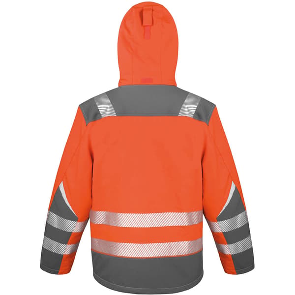 Result Safeguard Dynamisk Varsel Softshell Arbetsjacka för Män Orange L