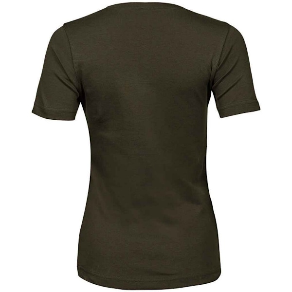 Tee Jays Dam/Dam Interlock T-shirt 3XL Mörk Oliv Dark Olive 3XL