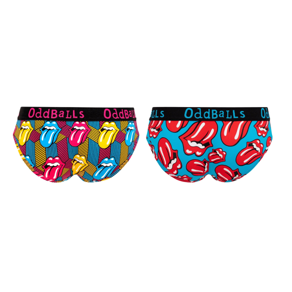 OddBalls Womens/Ladies The Rolling Stones Logotrosa (paket med Multicoloured 14 UK