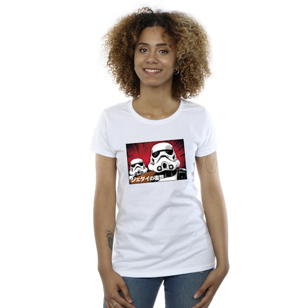 Star Wars Dam/Kvinnor Stormtrooper Japansk Bomull T-shirt XL White XL