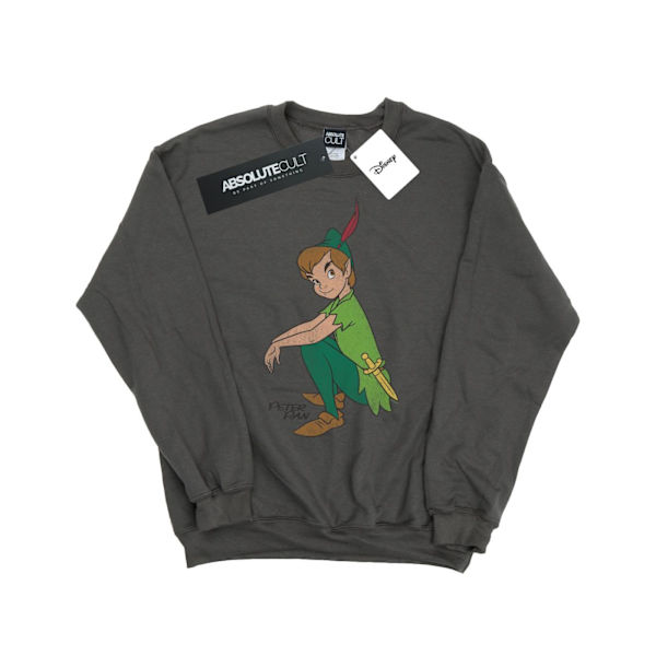 Peter Pan Herr Klassisk Sweatshirt S Kolgrå Charcoal S