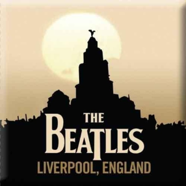 The Beatles Liverpool, England Kylskåpsmagnet En Storlek Svart/Naturlig Black/Natural One Size