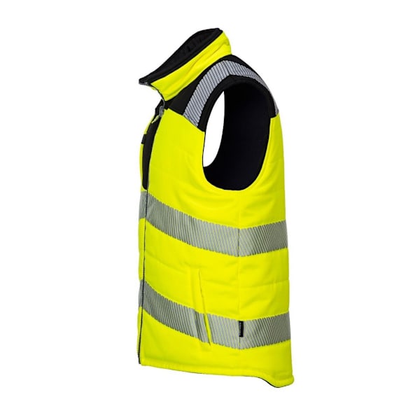Portwest PW3 Varsel Vändbar Kroppsvärmare för Män S Gul/Svart Yellow/Black S