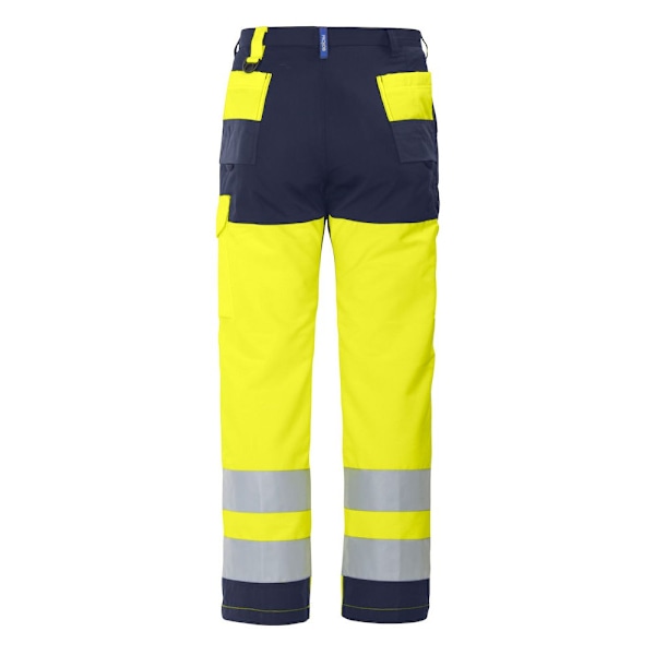 Projob Arbetsbyxor för Män med Hög Synlighet 40T Gul/Marinblå Yellow/Navy 40T