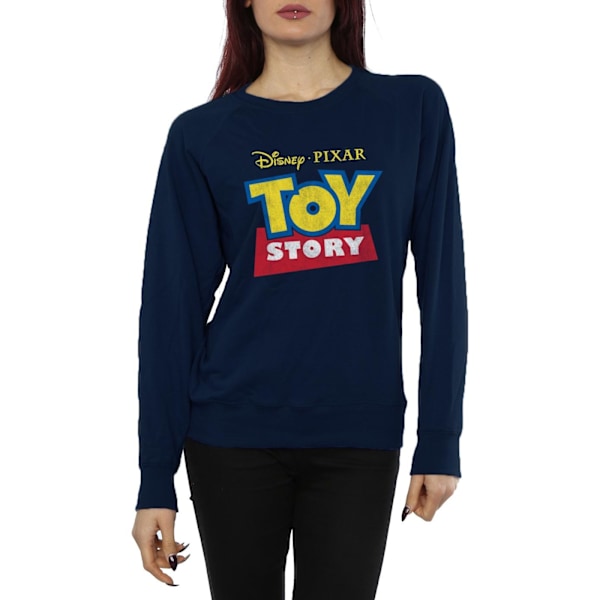 Disney Dam/Kvinnor Toy Story Logo Sweatshirt XS Mörkblå Deep Navy XS