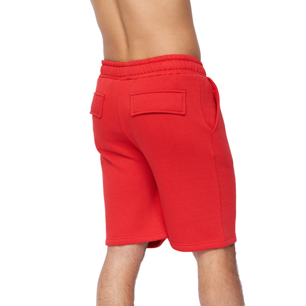 Crosshatch herrshorts i flockad XL röd Red XL