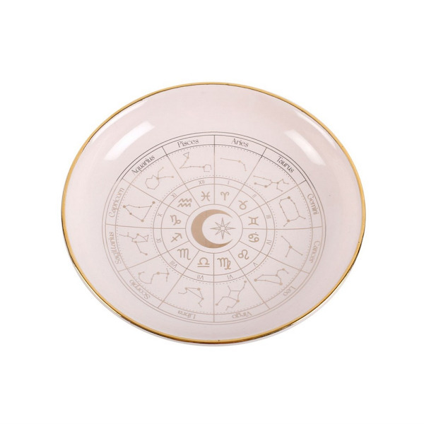 Something Different Astrologisk Hjul Prydnadsfat En Storlek Off White Off White One Size