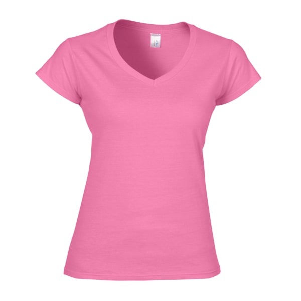 Gildan Dam/Dam Soft Style V-halsad T-shirt L Azalea Azalea L