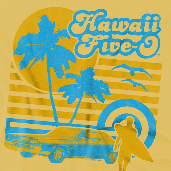 Hawaii Five-0 Herr Surfar T-Shirt L Banangul Banana Yellow L