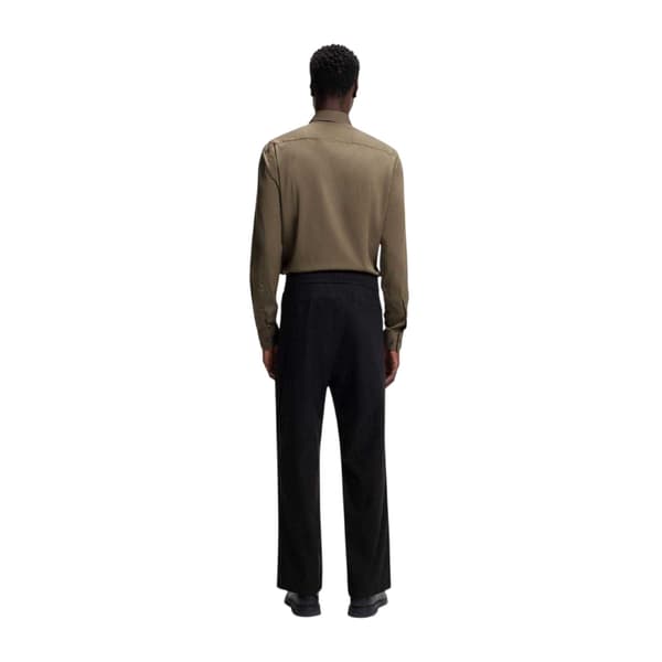 Hugo Boss Herr Solid Slim Långärmad Skjorta 15.5 i Grå Grey 15.5 in