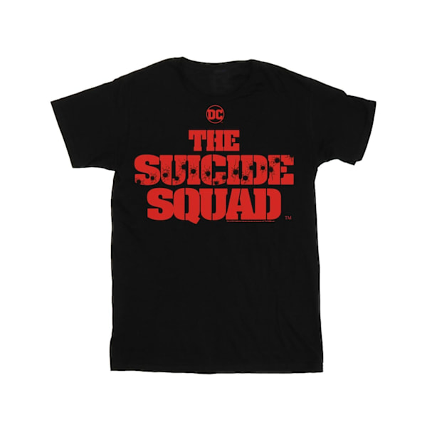 DC Comics Dam/Damer The Suicide Squad Filmlogotyp Bomullspojke Black M