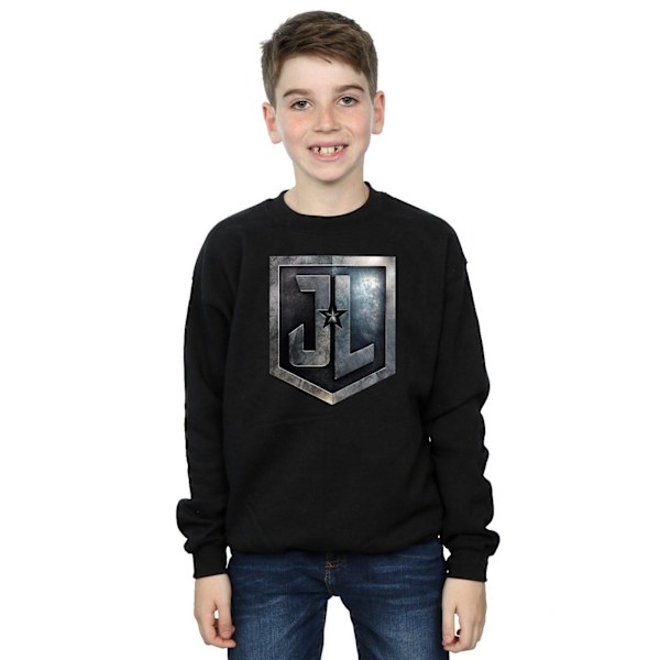 DC Comics Boys Justice League Movie Shield Sweatshirt 12-13 år Black 12-13 Years