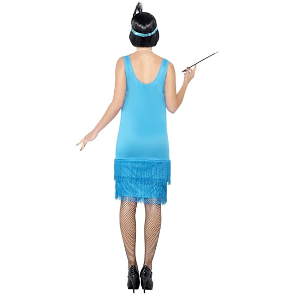 Smiffys Dam/Dam Flapper Kostymset M Teal Teal M