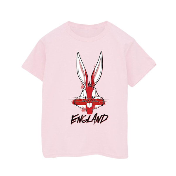 Looney Tunes Boys Bugs England Face T-Shirt 7-8 år Babyrosa Baby Pink 7-8 Years