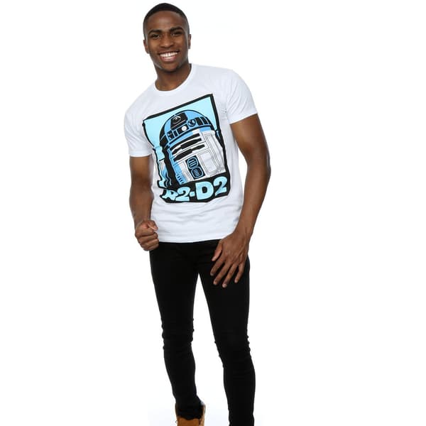 Star Wars Herr R2-D2 Affisch T-Shirt S Vit White S