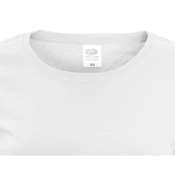 Fruit of the Loom Dam/Damer Lady Fit Kortärmad T-shirt White M