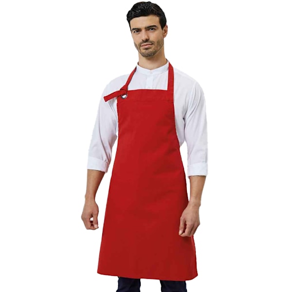 Premier Unisex Vuxen Calibre Haklappsförkläde En Storlek Röd Red One Size