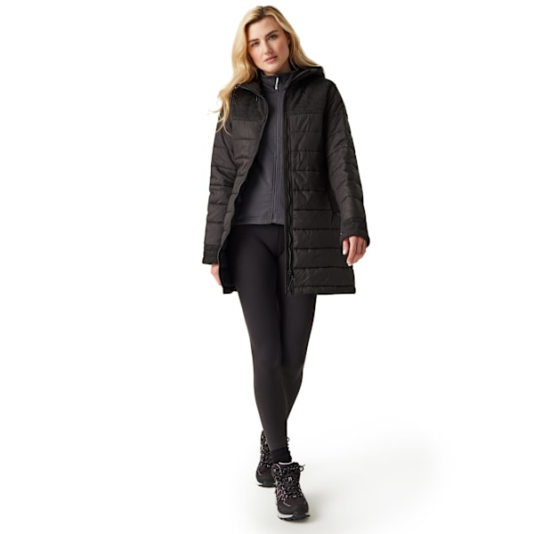 Regatta Womens/Ladies Melanite Baffled Padded Jacket 10 UK Blac Black 10 UK