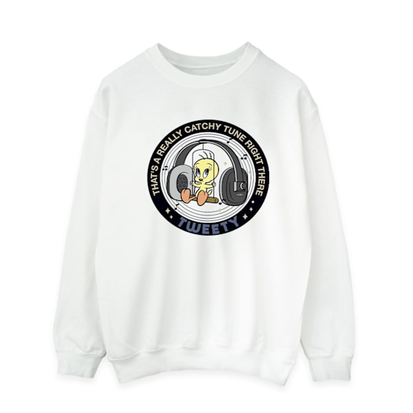 Looney Tunes Tweety Catchy Tune Sweatshirt S Vit White S