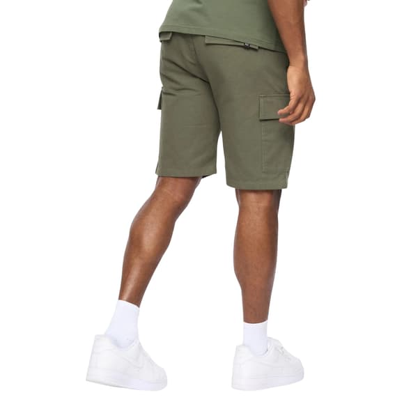 Crosshatch Herr Utilate Cargo Shorts med resår i midjan M Timjan Thyme M