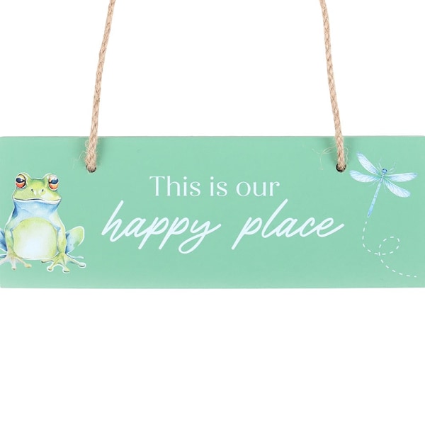 Something Different This Is Our Happy Place Hängande Skylt One Si Green One Size