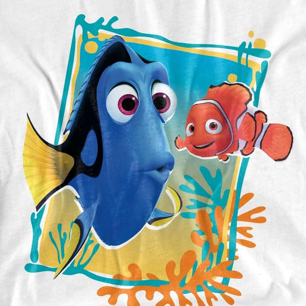 Hitta Nemo Dam/Flickor Dory Nemo T-Shirt XXL Vit White XXL