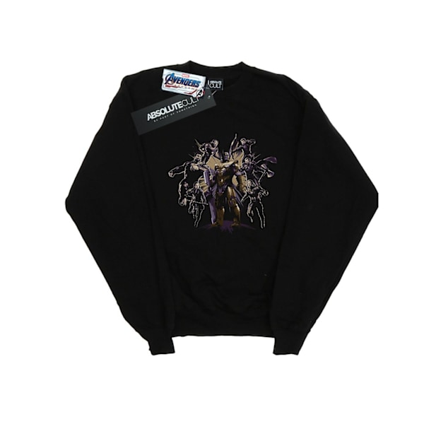 Marvel Girls Avengers Endgame Vs Thanos Sweatshirt 7-8 år Blå Black 7-8 Years