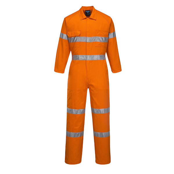 Yoko Hi-Vis Polycotton Overall / Herrarbetskläder (2-pack) 2XL Hi Vis Orange 2XL