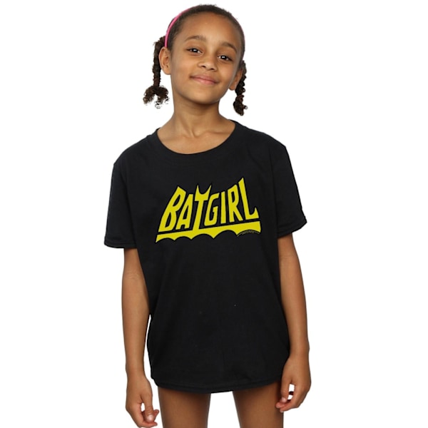 DC Comics Girls Batgirl Logo Bomull T-shirt 9-11 År Svart Black 9-11 Years