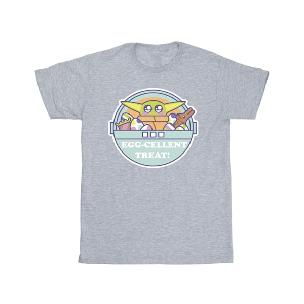 Star Wars Boys The Mandalorian Eggcellent Easter T-Shirt 7-8 år Sports Grey 7-8 Years