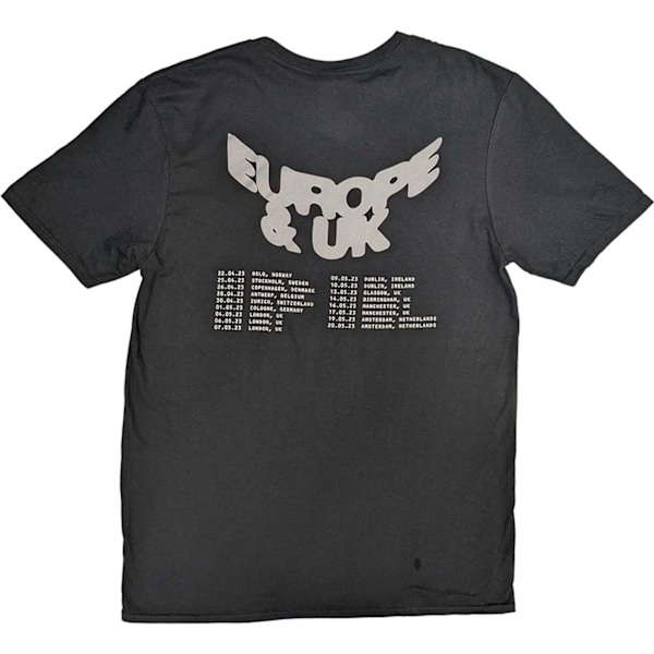 Post Malone Unisex Vuxen 2023 Turnédatum Logo T-shirt M Svart Black M