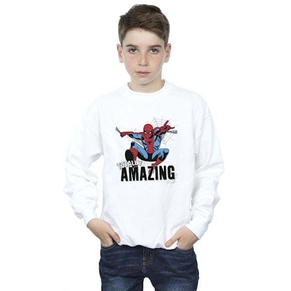 Marvel Boys Spider-Man Amazing Sweatshirt 3-4 år Vit White 3-4 Years