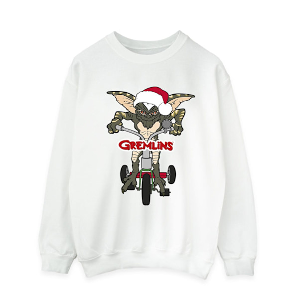 Gremlins Mens Bike Logo Sweatshirt XL Vit White XL