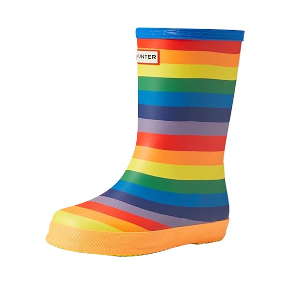 Hunter Original First Classic Rainbow Wellington för barn Multicoloured 8 UK Child