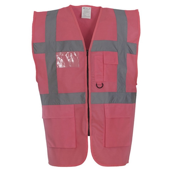 Yoko Hi-Vis Premium Executive/Manager Väst / Jacka (Paket Pink 3XL