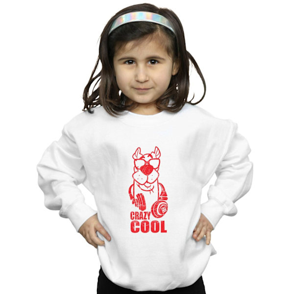 Scooby Doo Tjejer Crazy Cool Sweatshirt 7-8 År Vit White 7-8 Years